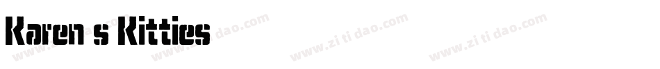 Karen s Kitties字体转换